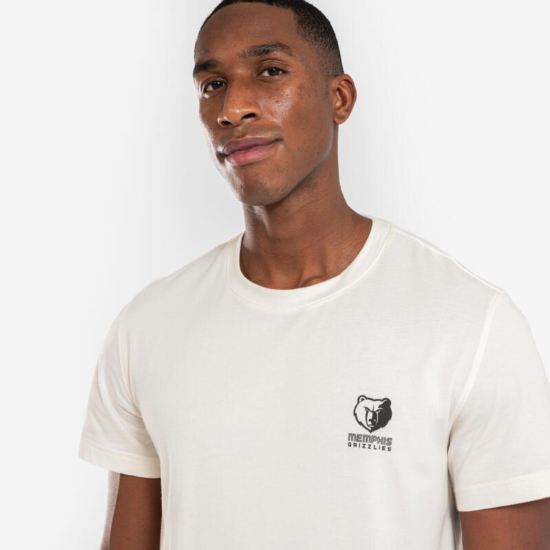 T-shirt de basketball NBA Grizzlies homme/femme - TS 900 AD Blanc