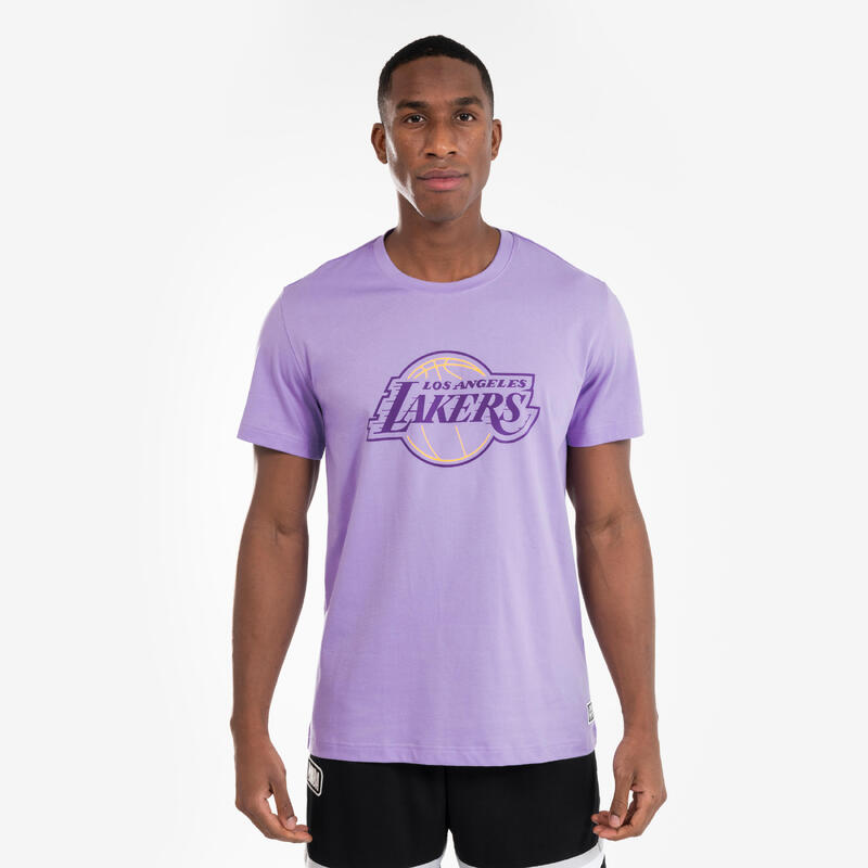 T-shirt de Basquetebol NBA Lakers Adulto TS 900 Violeta