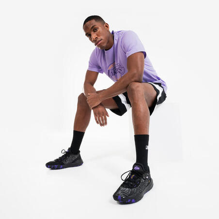 Баскетбольні кросівки Fast 900 чоловічі/жіночі низькі NBA Lakers чорні