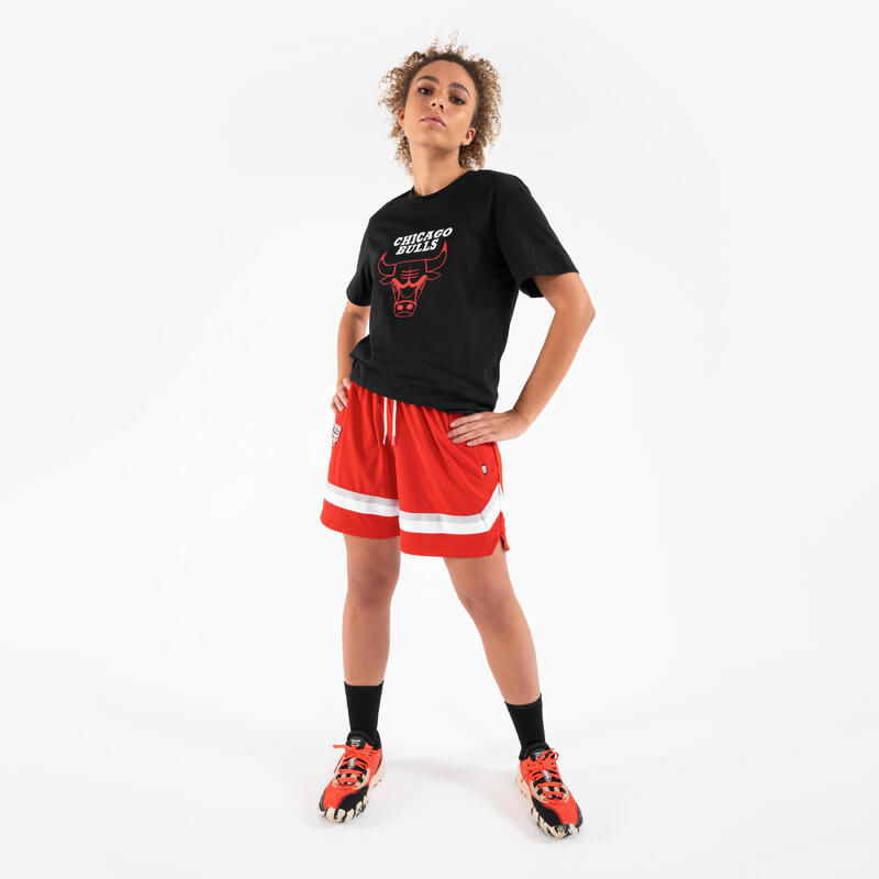 男女通用籃球短褲 SH 900 AD - NBA 芝加哥公牛隊／紅色