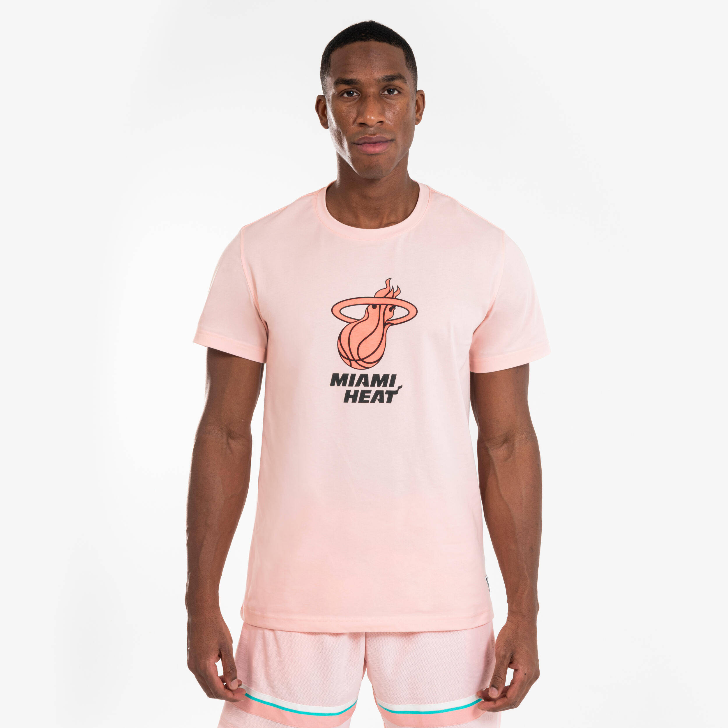 Unisex Basketball T-Shirt 900 AD - NBA Heat/Pink -  4