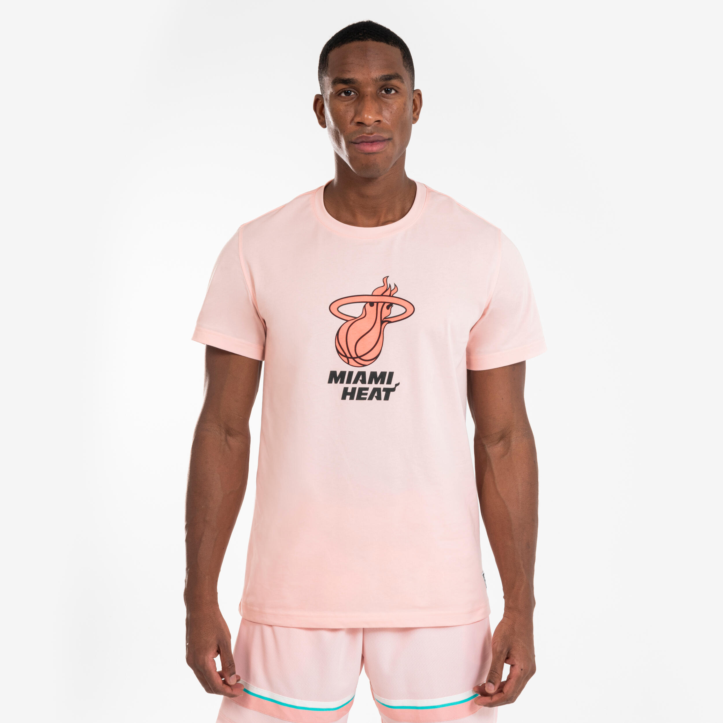Unisex Basketball T-Shirt 900 AD - NBA Heat/Pink 3/7
