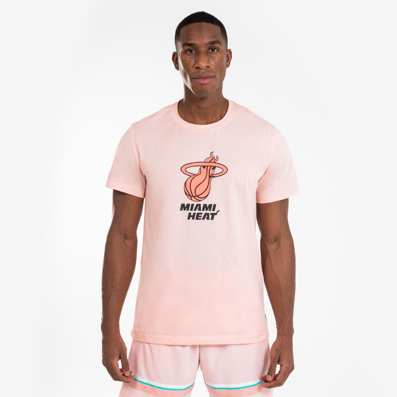 T-shirt basket adulto unisex TS 900 NBA Miami Heat rosa