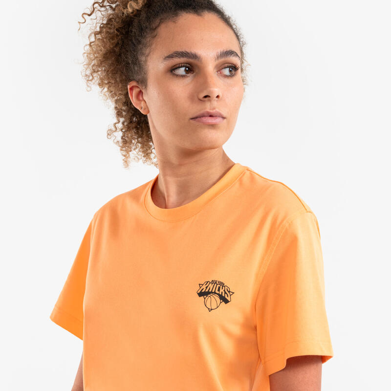 T-shirt de basketball NBA Knicks homme/femme -  TS 900 AD Orange