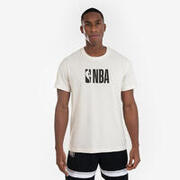 男女通用籃球 T 恤 900 AD - NBA／白色