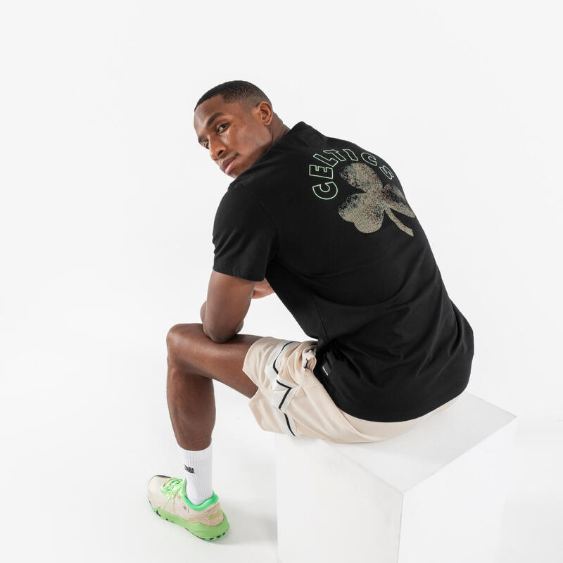 男女通用籃球 T 恤 900 AD - NBA 塞爾提克隊/黑色