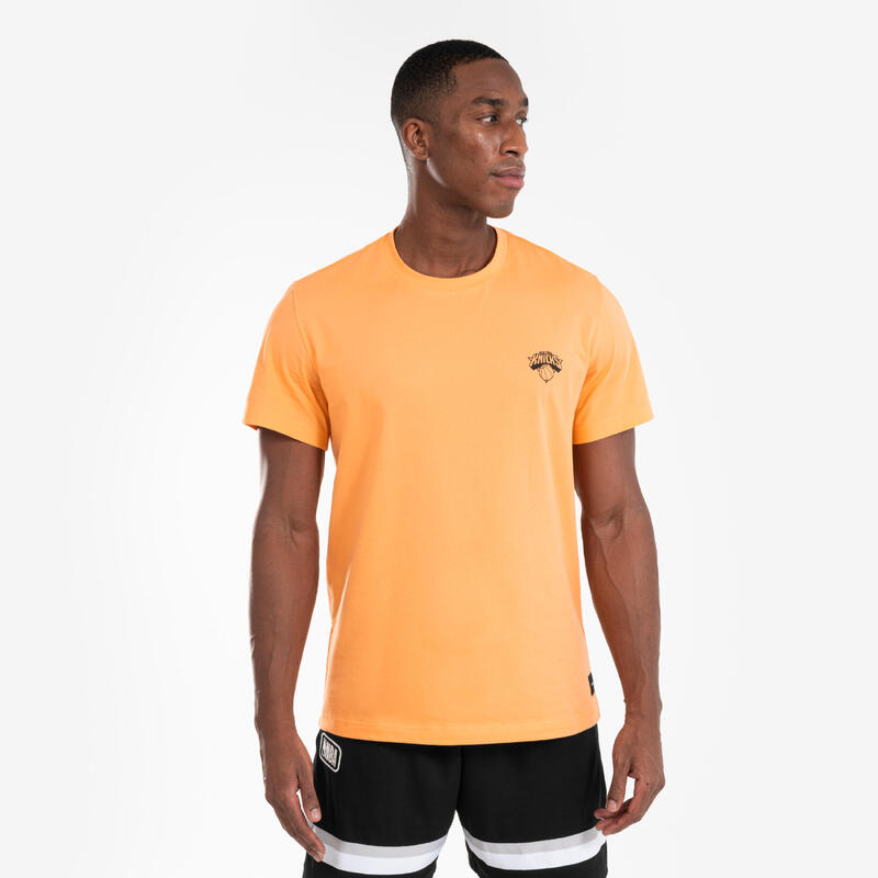 T-shirt de basketball NBA Knicks homme/femme - TS 900 AD Orange