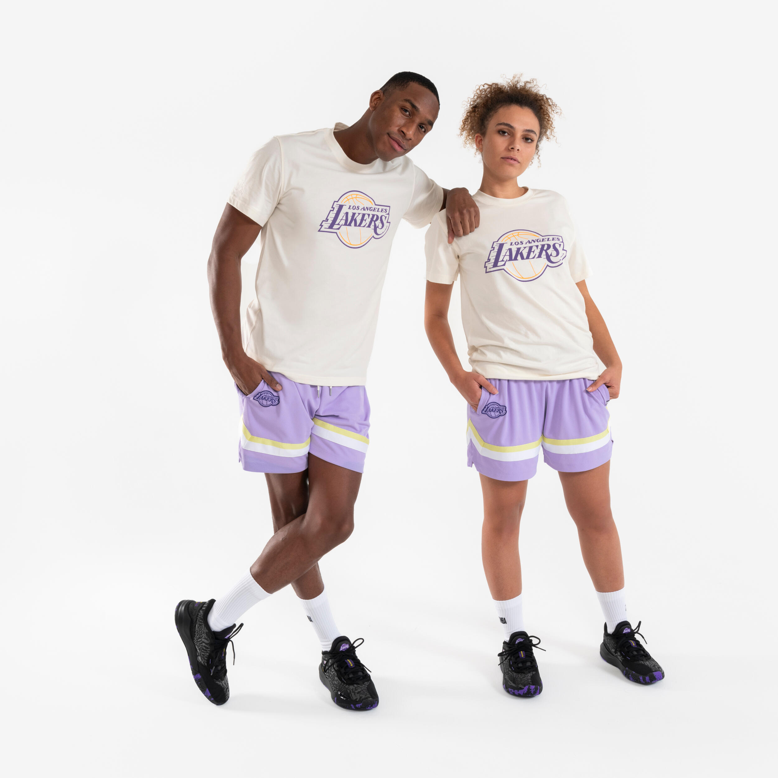 Basketbalschoenen uniseks FAST 900 LOW-1 NBA Lakers zwart 2/5