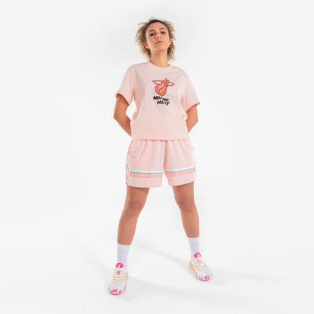 MAJICA ZA KOŠARKU TS 900 NBA MIAMI HEAT ZA ODRASLE UNISEX - ROZE