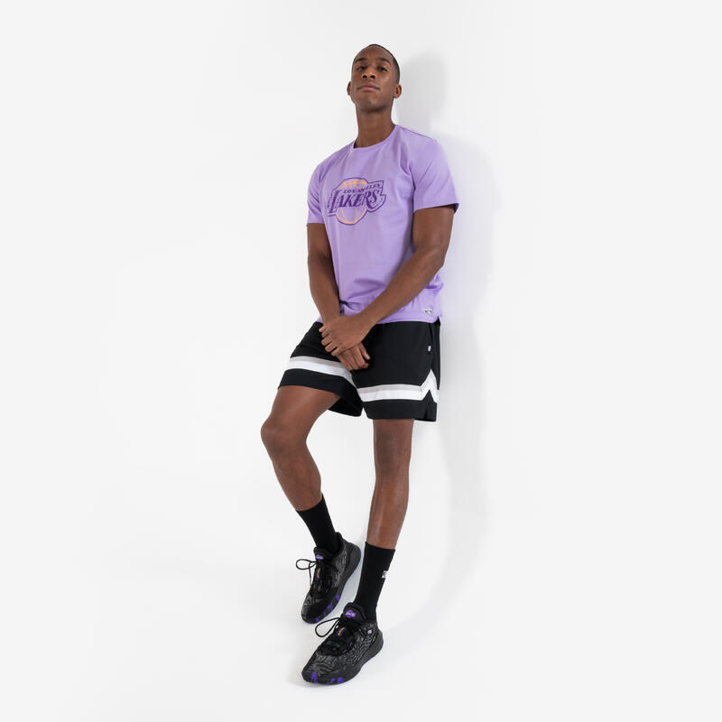 T-shirt de basketball NBA Lakers homme/femme -  TS 900 AD Violet