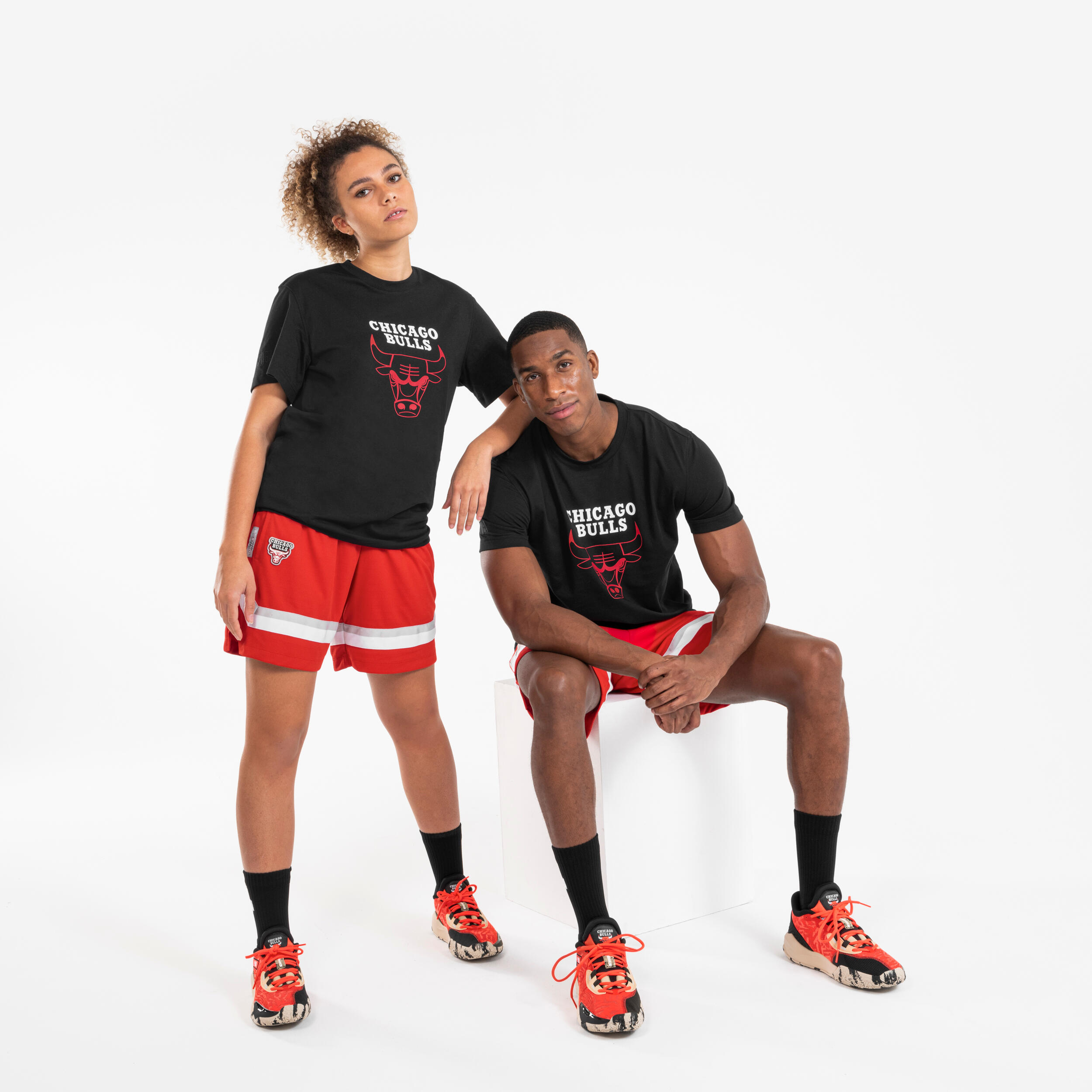 Scarpe basket adulto unisex FAST 900 LOW NBA Chicago Bulls rosse 2/10
