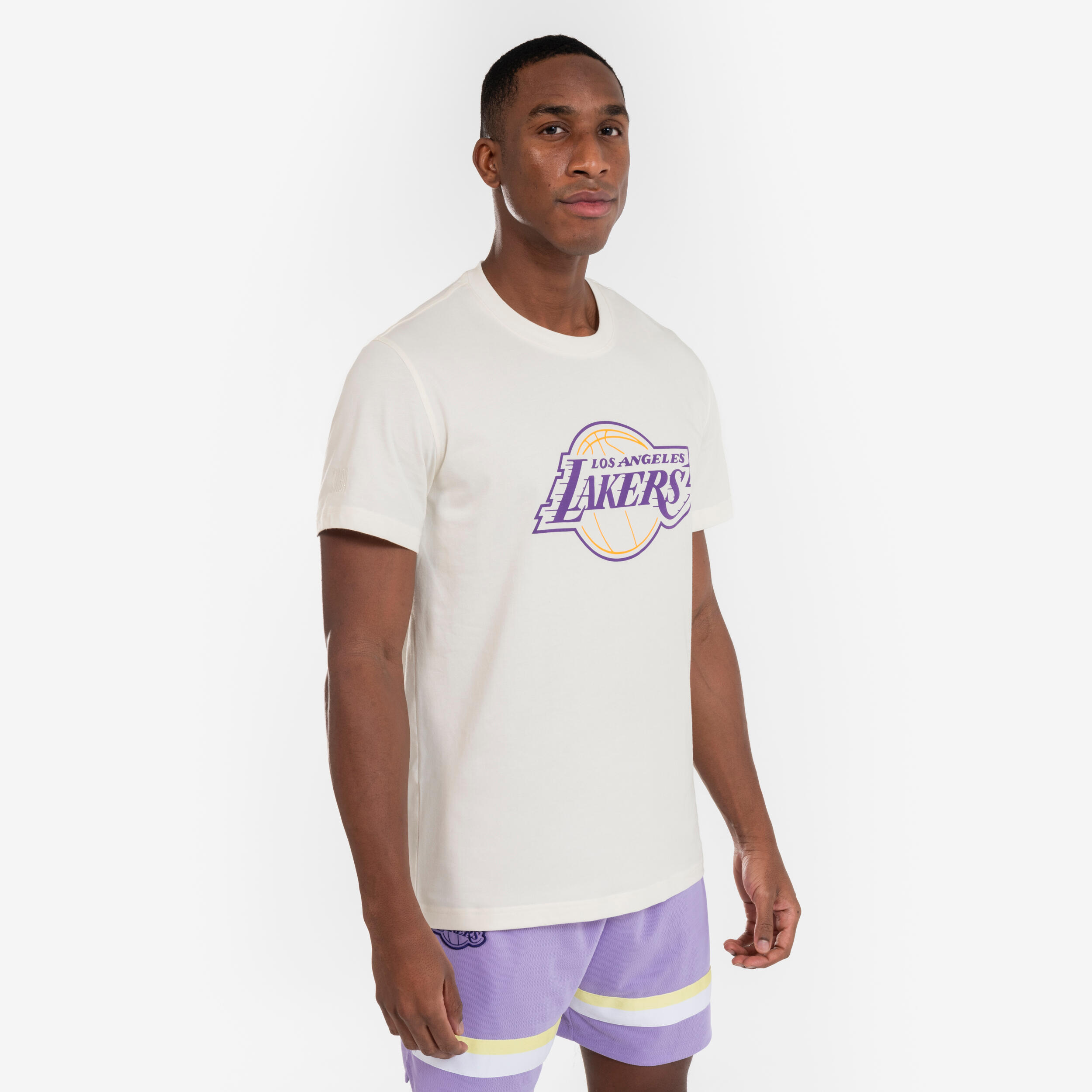 Camiseta de baloncesto NBA Lakers unisex, 900 crema 2/13