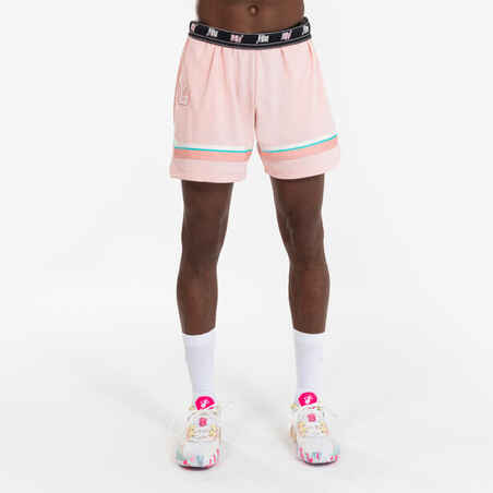 Vijolične uniseks kratke hlače za košarko SH 900 NBA MIAMI HEAT