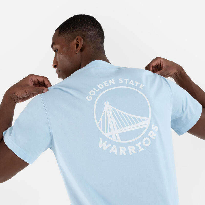 T-shirt de Basquetebol NBA Warriors Adulto TS 900 Azul