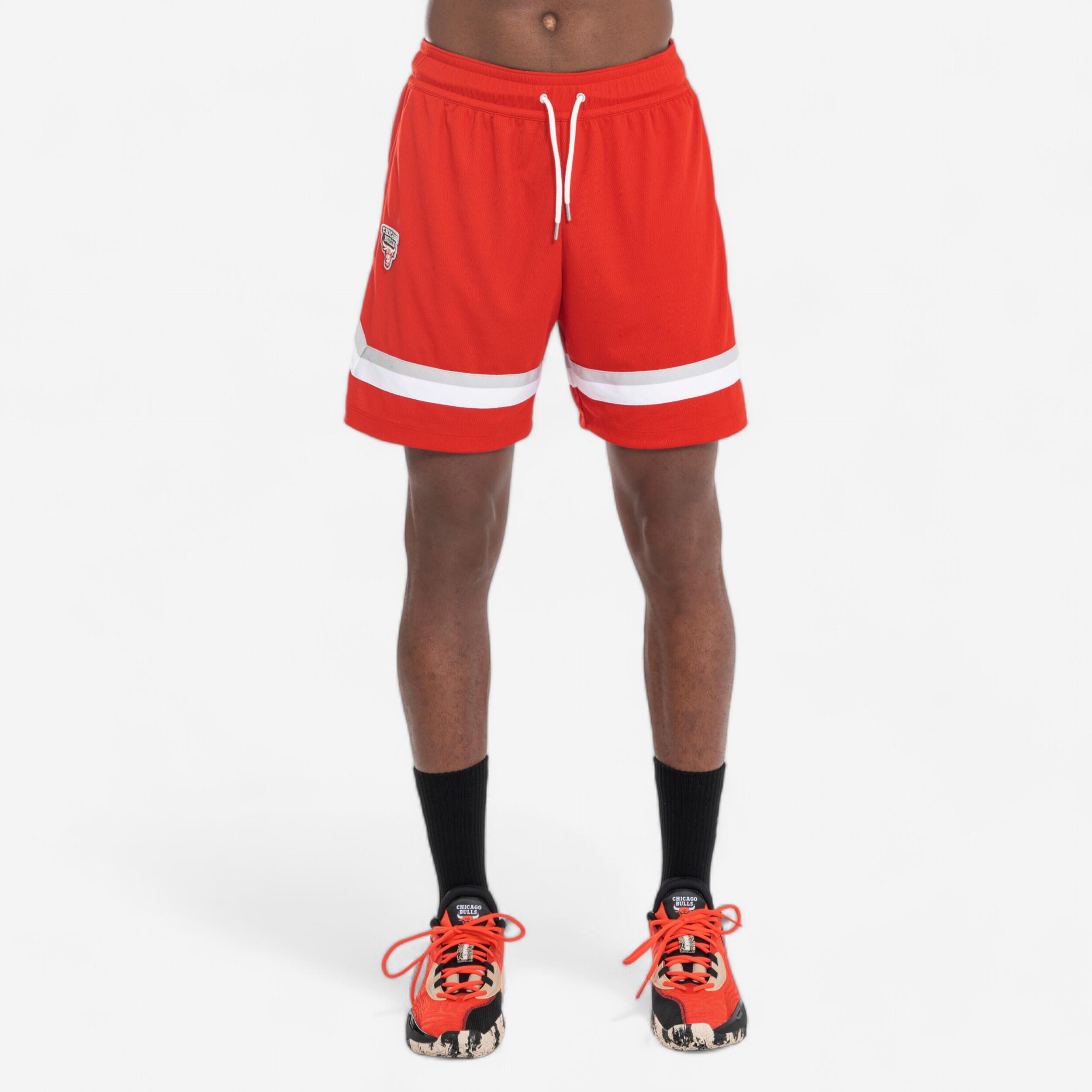 short de basketball nba chicago bulls homme/femme - sh 900 ad rouge - tarmak