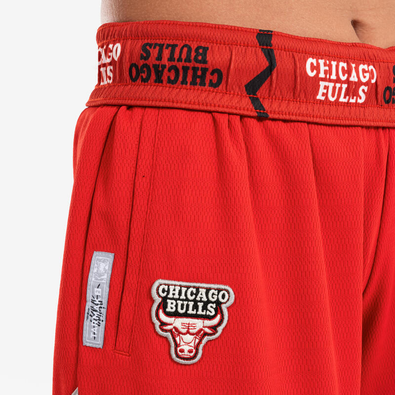 Basketbalshort voor heren/dames SH 900 NBA Chicago Bulls rood