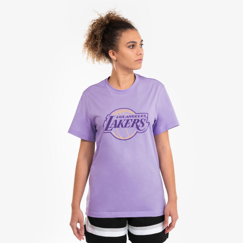 T-shirt de basketball NBA Lakers homme/femme -  TS 900 AD Violet