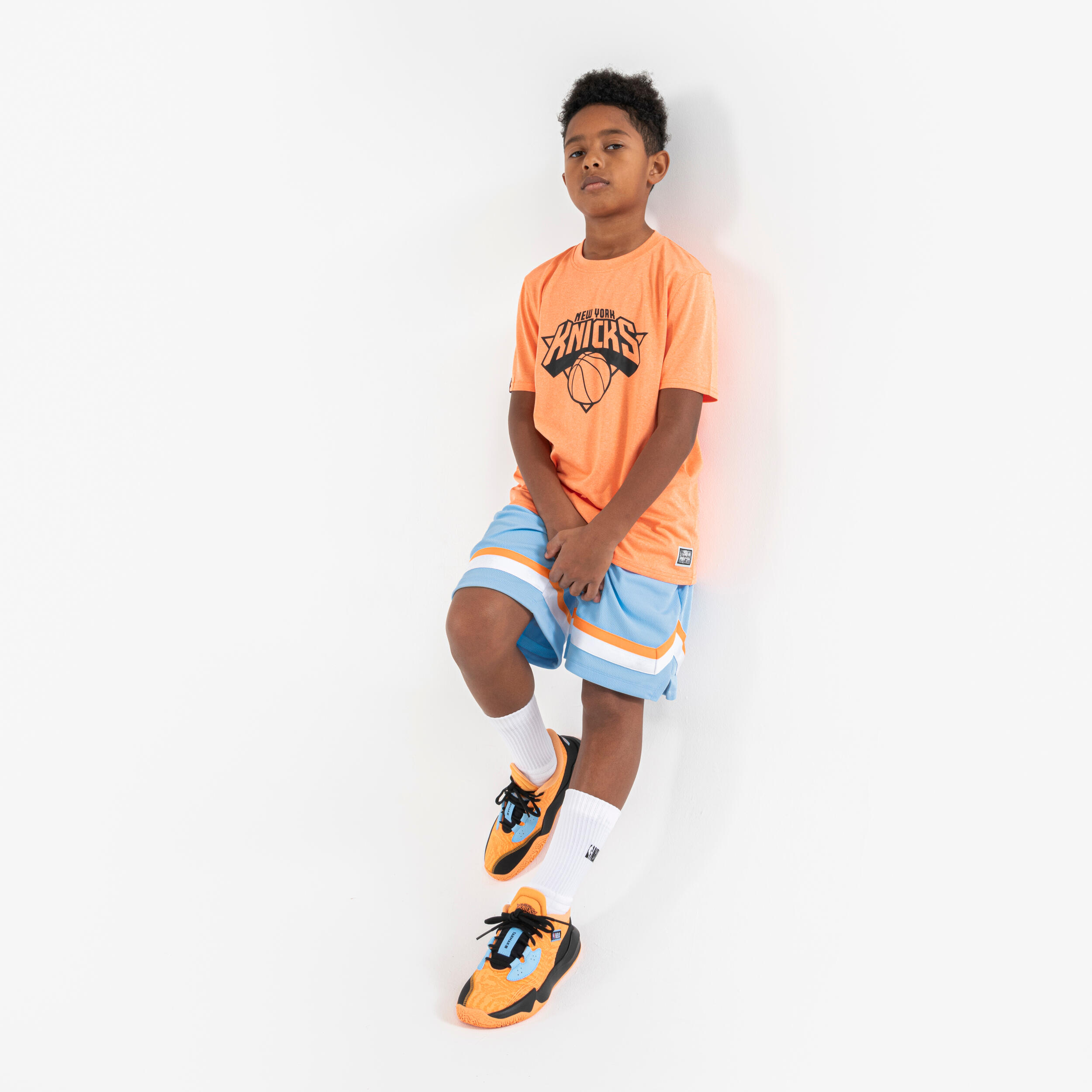 Kids' Basketball Shoes Fast 900 Low-1 - NBA Knicks/Orange 10/10