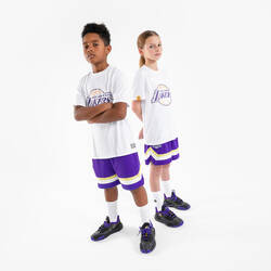 Kids' Basketball T-Shirt TS 900 NBA Lakers - White