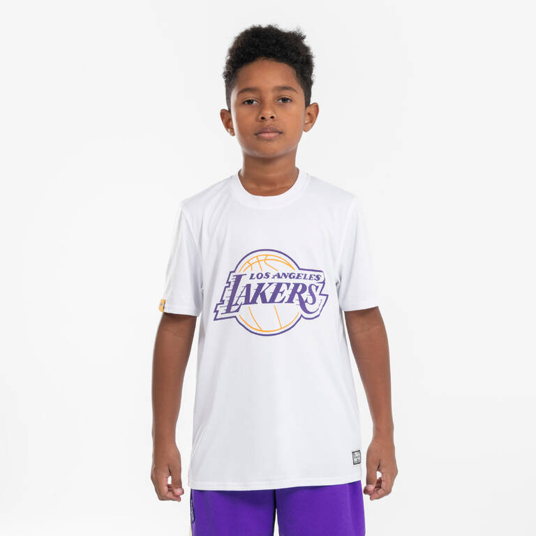 Kids' Basketball T-Shirt TS 900 NBA Lakers - White