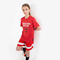 Kids' Basketball Shorts SH 900 NBA Chicago Bulls - Red