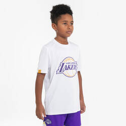 Kids' Basketball T-Shirt TS 900 NBA Lakers - White