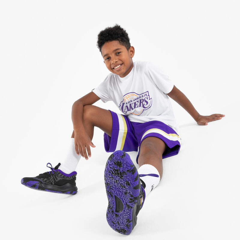 Kids' Basketball T-Shirt 900 NBA Lakers - White