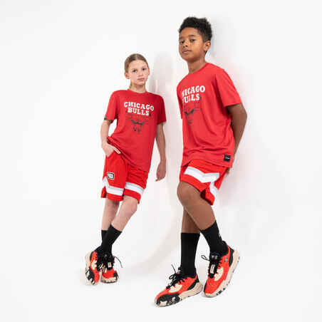 Vaikiški krepšinio šortai „NBA Chicago Bulls SH 900“, raudoni