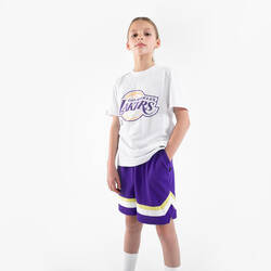 Kids' Basketball T-Shirt TS 900 NBA Lakers - White