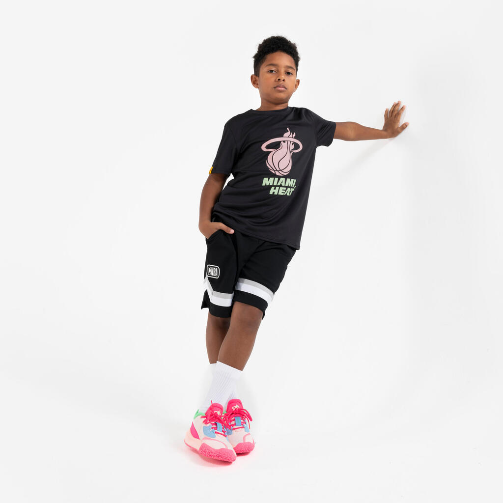 Tenisice za košarku NBA Miami Heat Fast 900 Low-1 dječje ružičaste