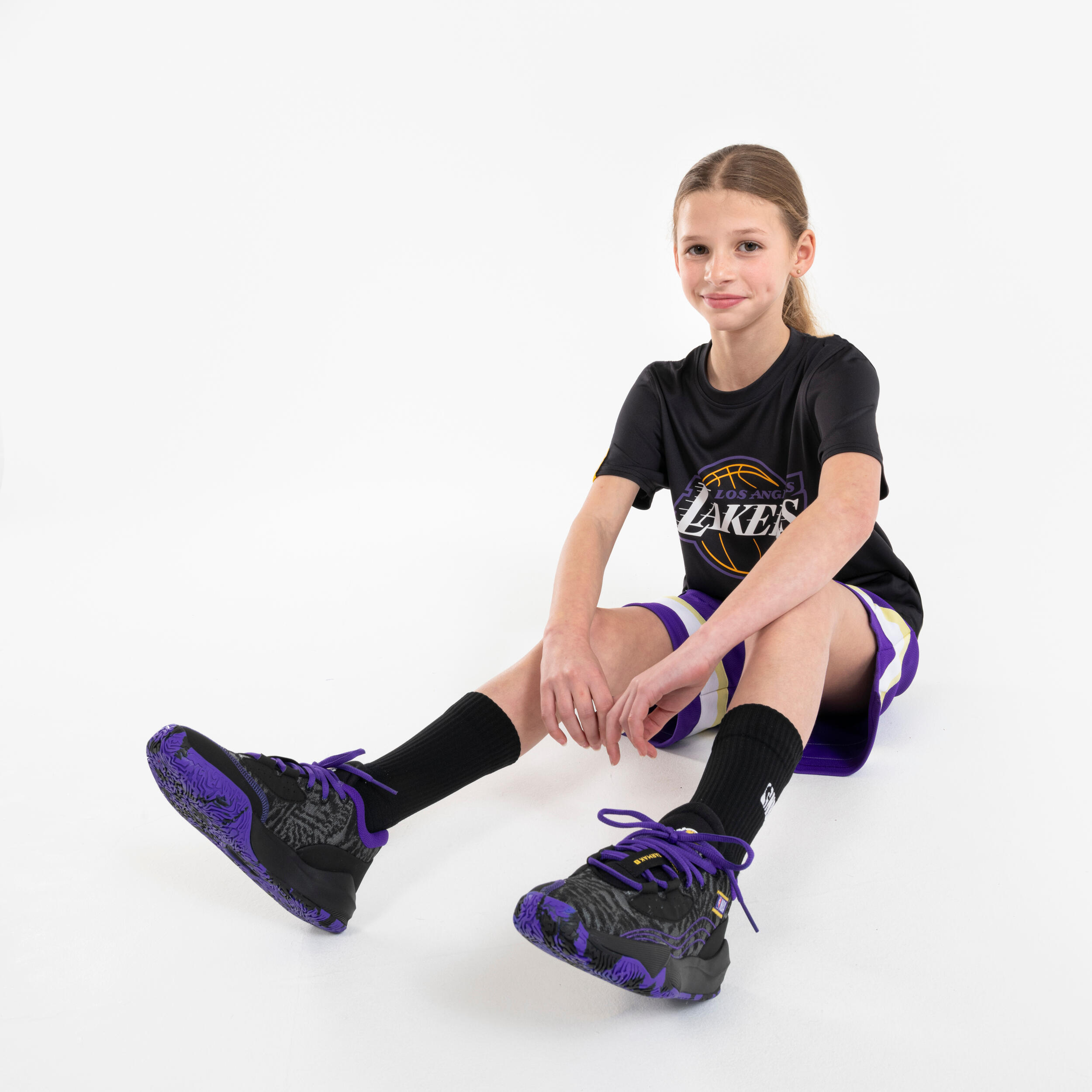 Kinder Basketball Socken 2 Paar NBA - SO900 schwarz  5/5