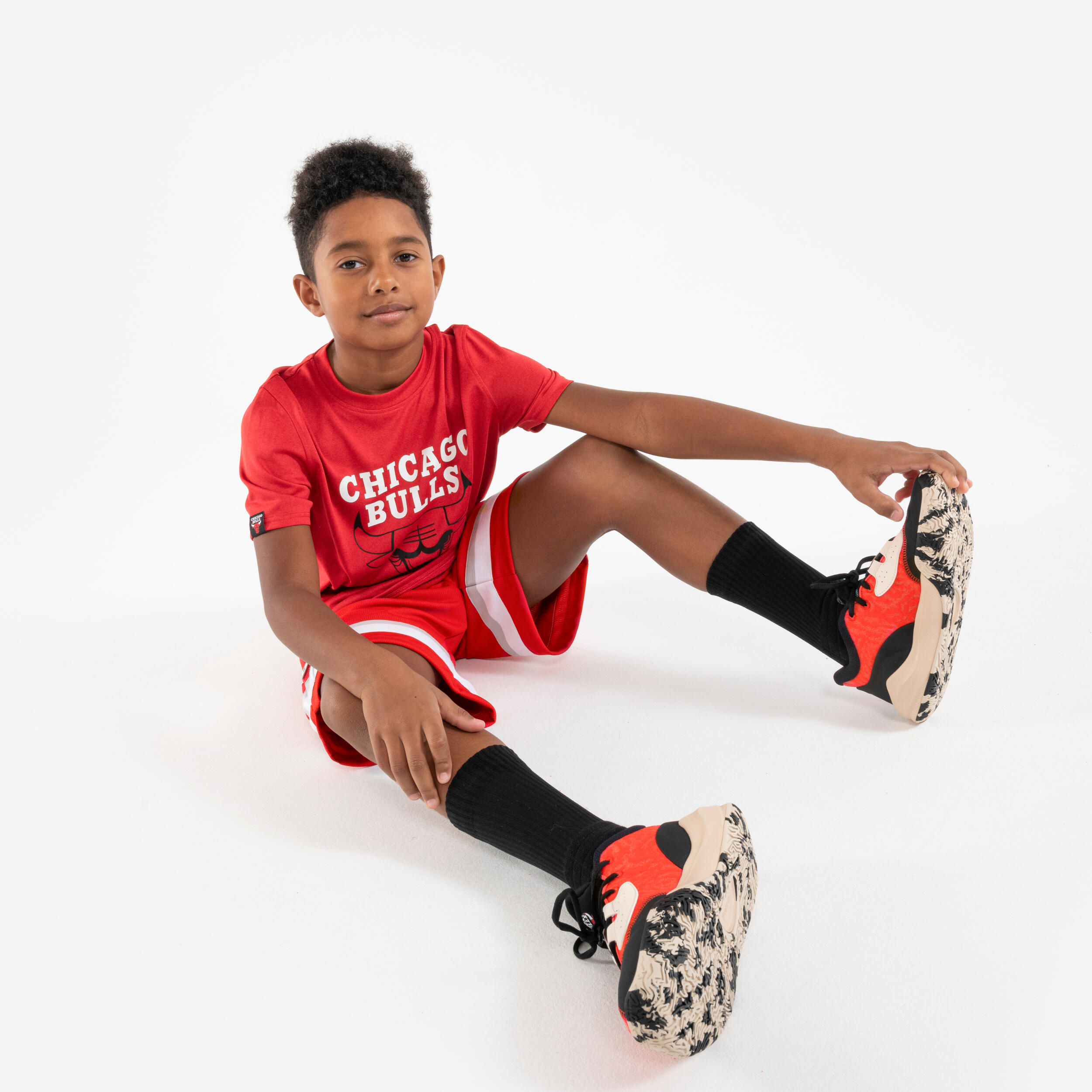 Kinder Basketball Shorts NBA Chicago Bulls - SH 900 JR rot 7/7