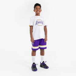 Kids' Basketball T-Shirt TS 900 NBA Lakers - White