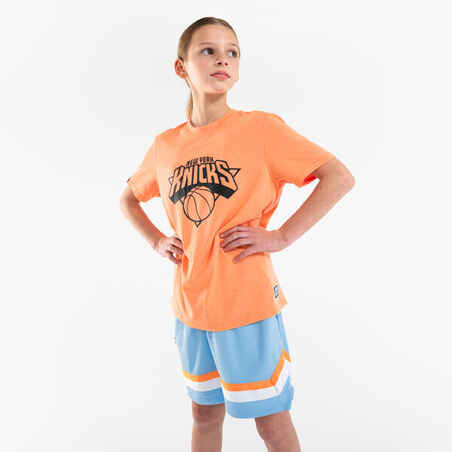 Vaikiški krepšinio marškinėliai „900 NBA Knicks“, oranžiniai