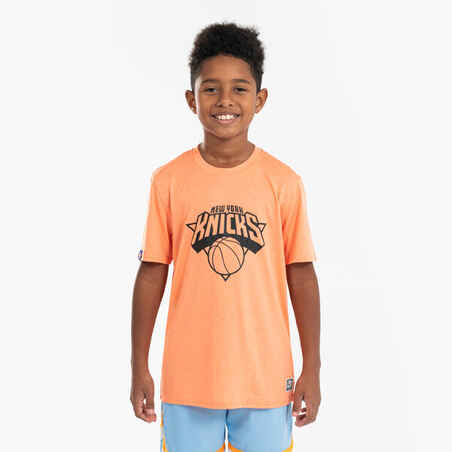 Kids' Basketball T-Shirt TS 900 NBA Knicks - Orange