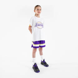 Kids' Basketball T-Shirt TS 900 NBA Lakers - White