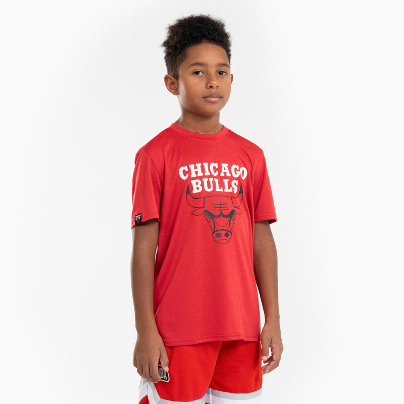T-shirt de Basquetebol NBA Chicago Bulls criança - TS 900 JR Vermelho