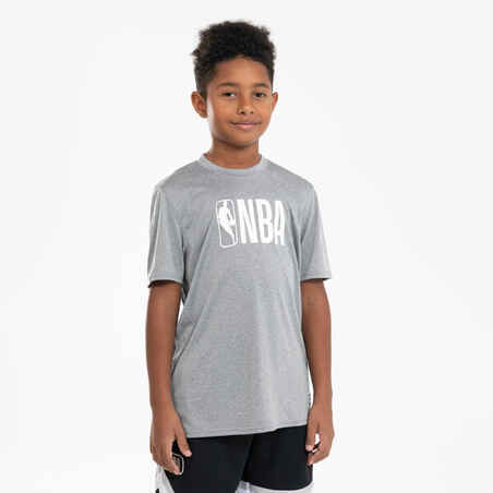 Kids' Basketball T-Shirt TS 900 NBA - Grey