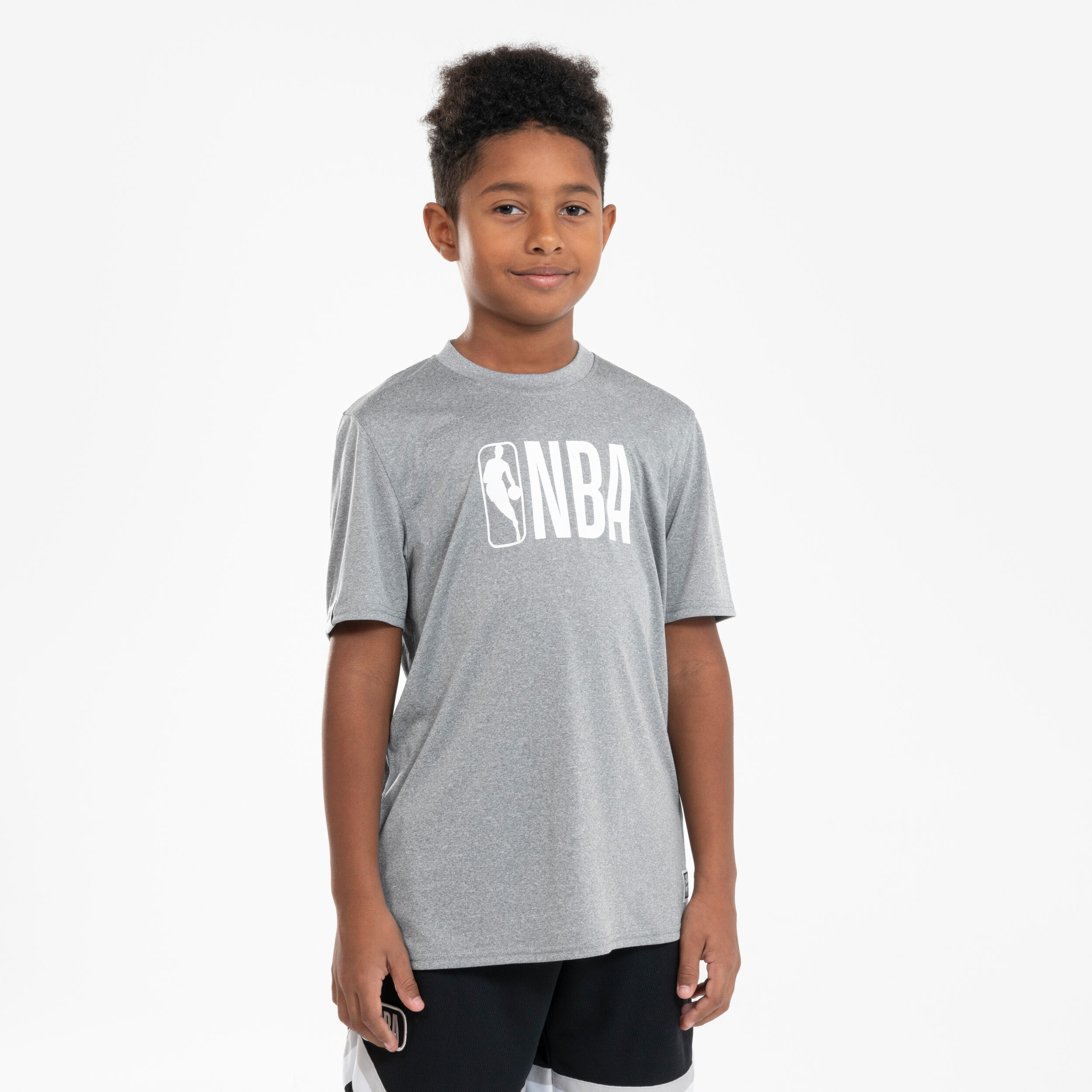 Kids' Basketball T-Shirt TS 900 NBA - Grey 4/6