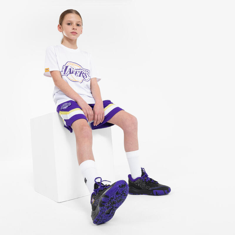 Kids' Basketball T-Shirt 900 NBA Lakers - White