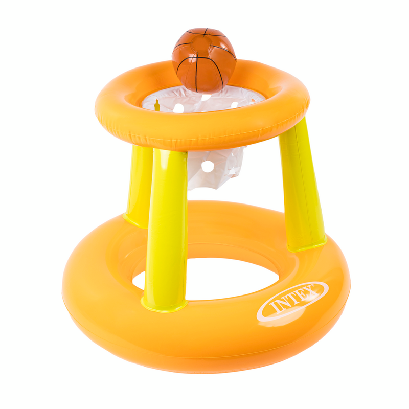 Panier De Basket Flottant Pour Piscine Charmofun - Jeu D'Été Avec 2 Ballons Et Pompe