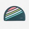 Adult Swimming Cap Mesh Printed Fabric Khaki Race Pink