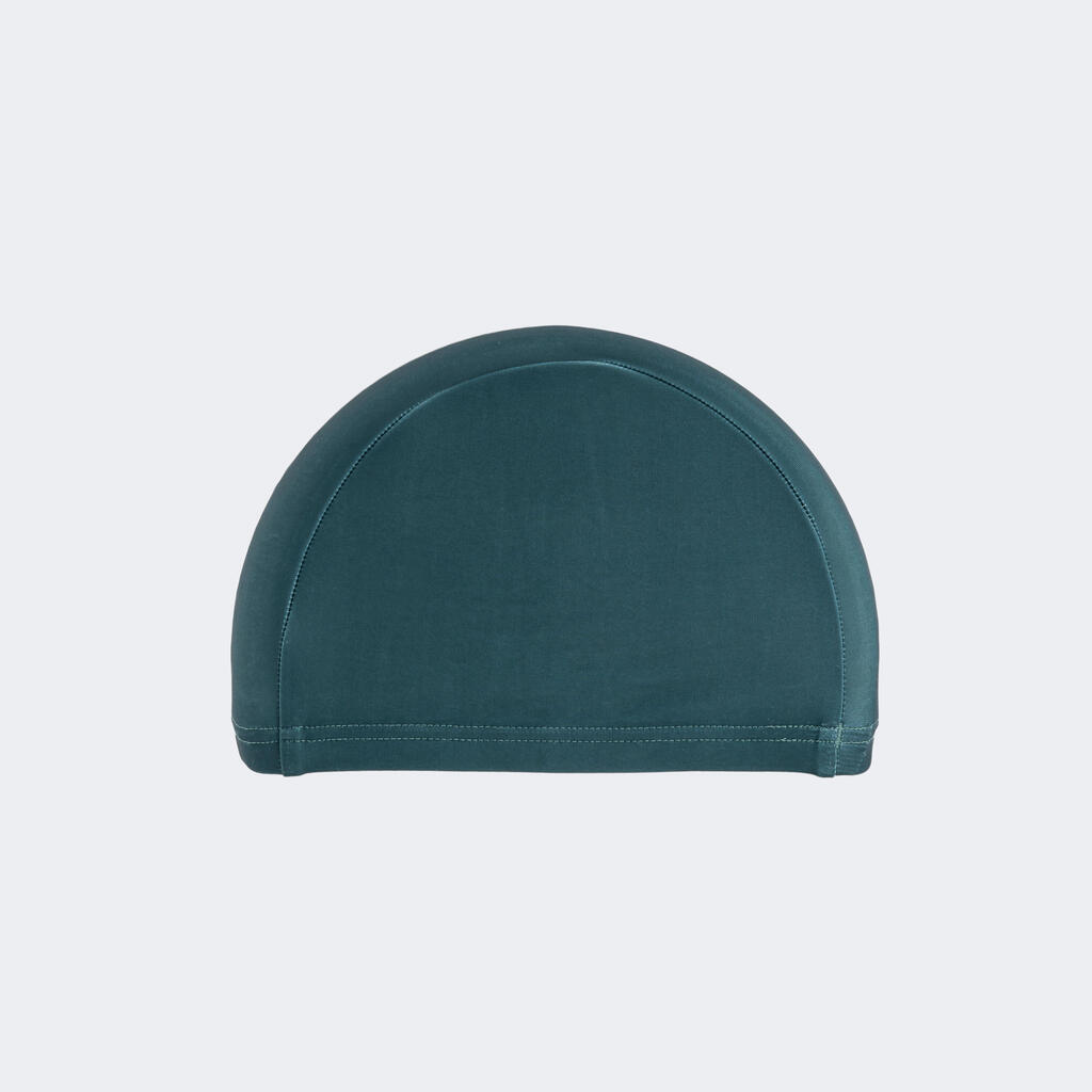 Bonnet de bain en maille - tissu imprimé - taille m - kaki race rose