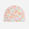 Adult Swimming Cap Mesh Printed Fabric Pantai pink