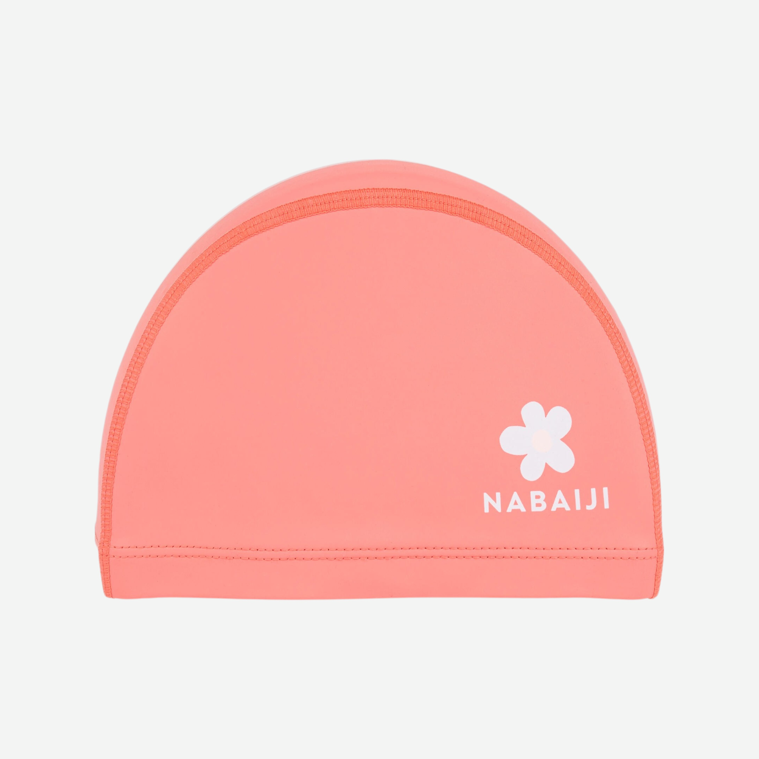 Bonnet de bain en maille enduite - tissu imprimé - taille s - rose marg - Natation - Nabaiji- Clubs - Entreprises - Collectivités - Associations