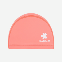 Bonnet de Bain en Maille Enduite - Tissu Imprimé - Taille S - Rose Marg