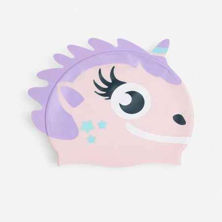 Silicone swim cap Form - One size - Unicorn Pink mauve