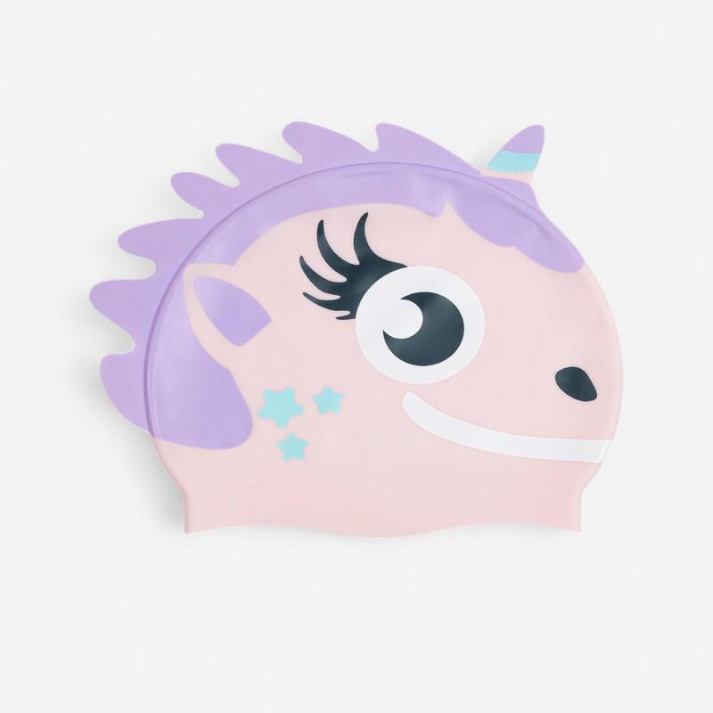 Bonnet de Bain en Silicone Form - Taille Unique - Unicorn Rose Mauve