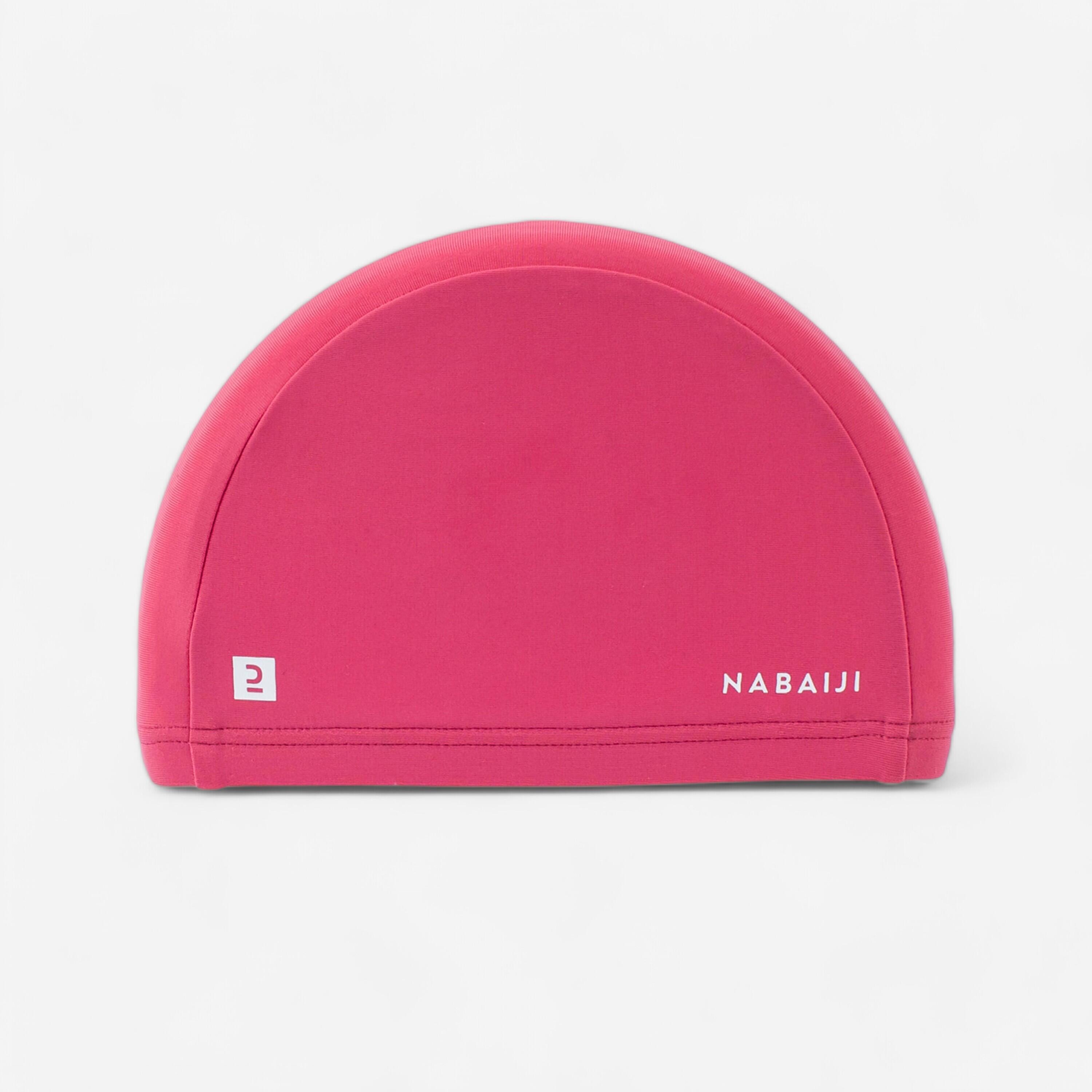 Nabaiji - Bonnet De Bain En Maille - Tissu Uni - Taille S - Rose - Bonnet De Bain - Natation - Rose - S 53/56cm - Decathlon