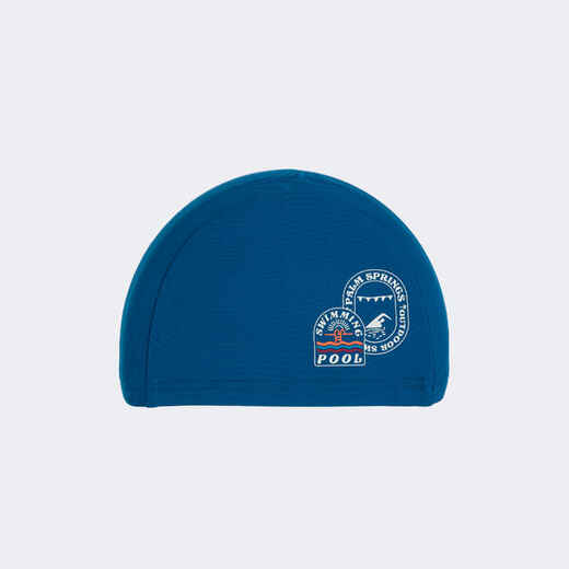 
      Mesh swim cap - Printed fabric - Size S - Blue patch
  